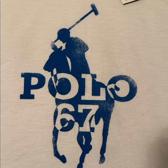Polo by Ralph Lauren White Tee with Blue Logo - Picture 4 of 8